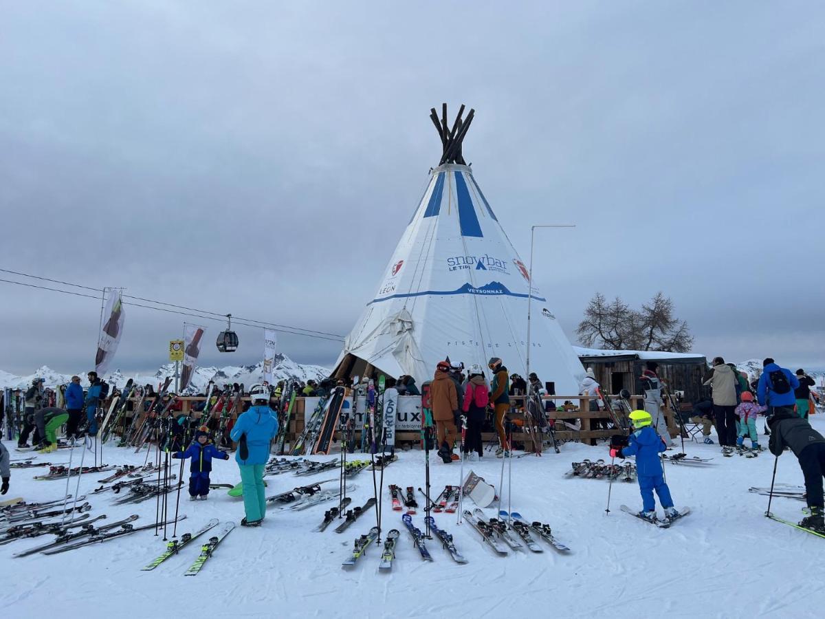 Cosy Studio For 5 Near Ski Lift, Les Gentianes Ле-Коллон Экстерьер фото